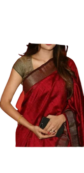 Pure Linen Saree M J HANDLOOM